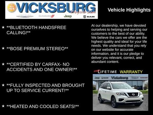 Used 2020 Nissan Pathfinder Platinum w/ Cargo Package AWD/4WD image 13
