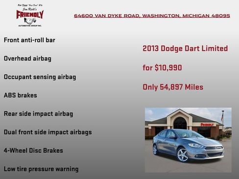 Used 2013 Dodge Dart Limited w/ Technology Group FWD image 20