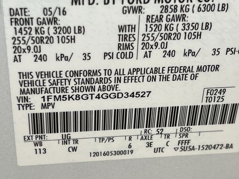 Used 2016 Ford Explorer Sport w/ Equipment Group 401A image 39