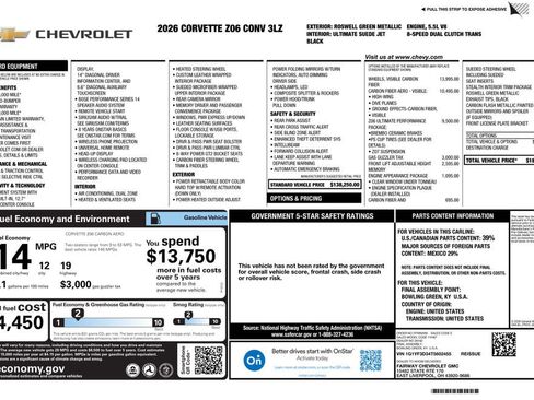 New 2026 Chevrolet Corvette Z06 RWD image 4