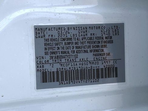 New 2026 Nissan Sentra SR FWD image 26