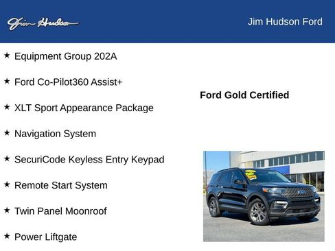 Certified 2022 Ford Explorer XLT w/ Equipment Group 202A image 12