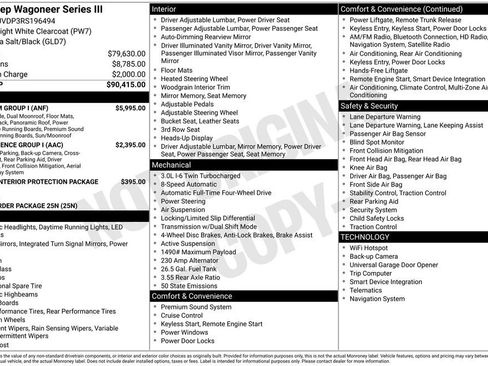 Used 2024 Jeep Wagoneer Series III w/ Premium Group I AWD/4WD image 31