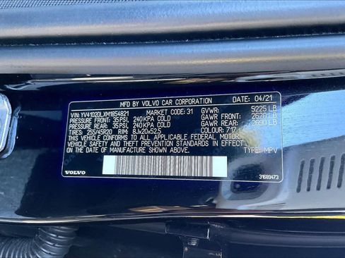 Used 2021 Volvo XC60 T5 Inscription w/ Protection Package FWD image 37