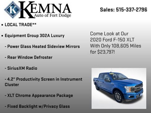 Used 2020 Ford F150 XLT w/ Equipment Group 302A Luxury image 7