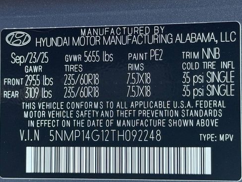 New 2026 Hyundai Santa Fe SE image 28