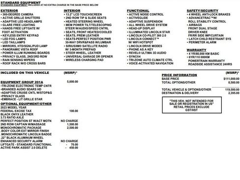 Used 2023 Lincoln Navigator Reserve w/ Equipment Group 201A image 2