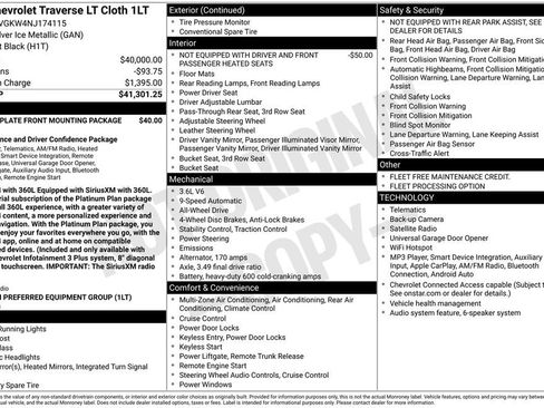 Used 2022 Chevrolet Traverse LT AWD/4WD image 2