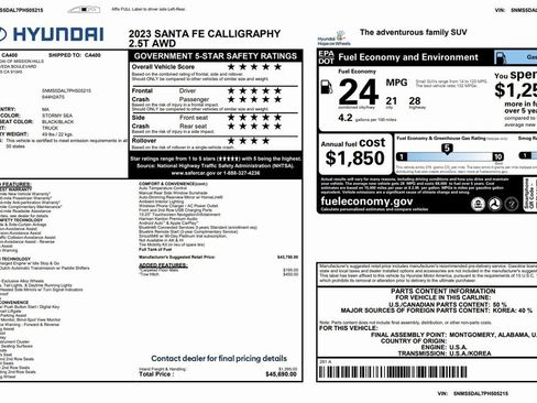 Used 2023 Hyundai Santa Fe Calligraphy image 4