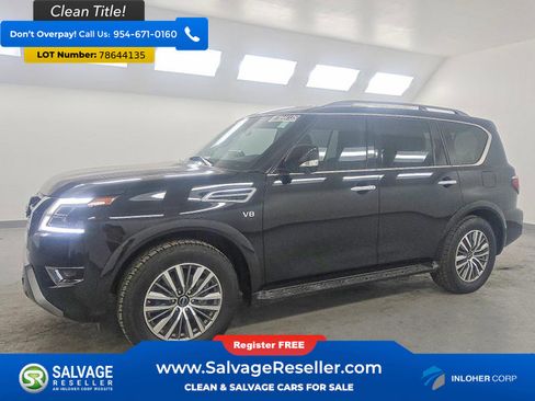 Used 2021 Nissan Armada SL w/ Captain's Chairs Package image 1