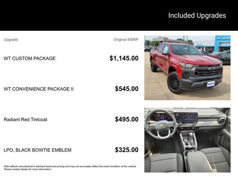 New 2026 Chevrolet Colorado W/T w/ WT Custom Package RWD image 5