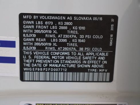 Used 2015 Volkswagen Touareg VR6 AWD/4WD image 28