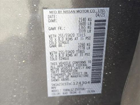 Certified 2025 Nissan Murano SL w/ Cargo Package AWD/4WD image 26