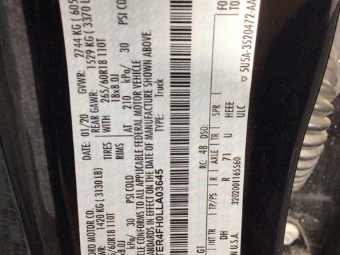 Used 2020 Ford Ranger Lariat w/ Equipment Group 501A Mid image 34