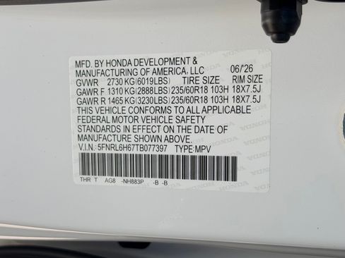 New 2026 Honda Odyssey EX-L image 25