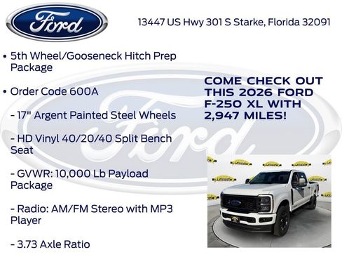 New 2026 Ford F250 XL w/ STX Appearance Package AWD/4WD image 20