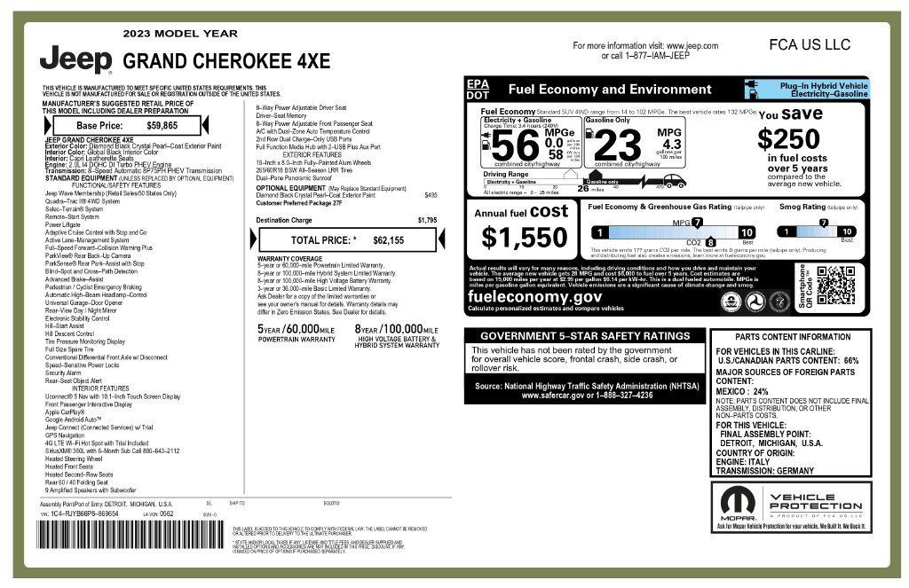 Used 2023 Jeep Grand Cherokee 4WD 4xe image 6