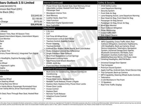 Used 2019 Subaru Outback 2.5i Limited image 11