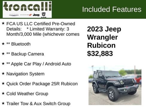 Used 2023 Jeep Wrangler Rubicon w/ Cold Weather Group AWD/4WD image 5