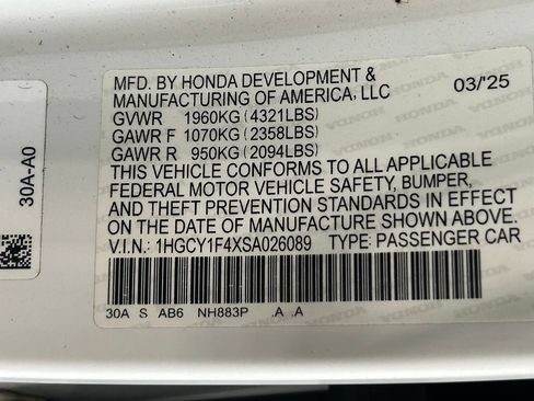 Used 2025 Honda Accord SE image 57