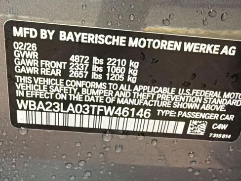 New 2026 BMW 330i xDrive Sedan w/ M Sport Package image 19