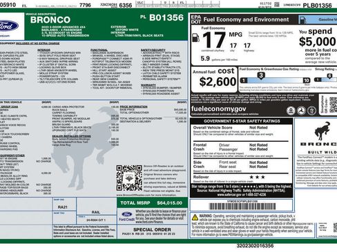 Certified 2023 Ford Bronco Badlands AWD/4WD image 9