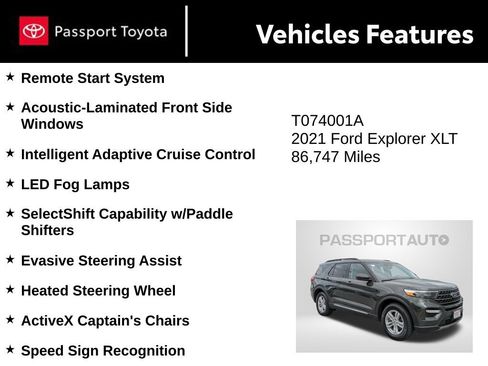 Used 2021 Ford Explorer XLT w/ Equipment Group 202A AWD/4WD image 10