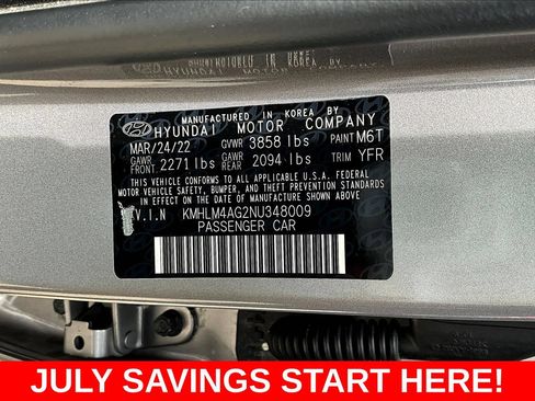 Used 2022 Hyundai Elantra SEL w/ Cargo Package FWD image 23