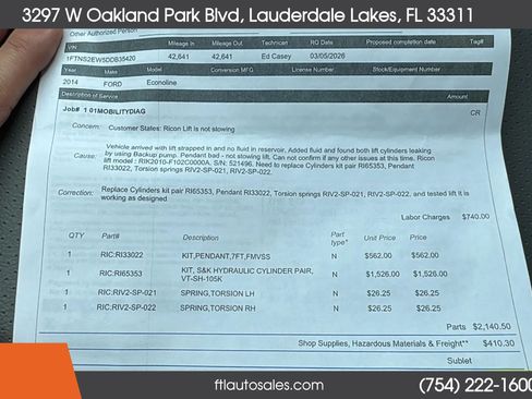 Used 2013 Ford E-250 and Econoline 250 Extended w/ PWR Group RWD image 73