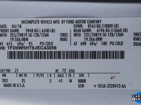 Used 2018 Ford F550 4x4 Crew Cab Super Duty image 50