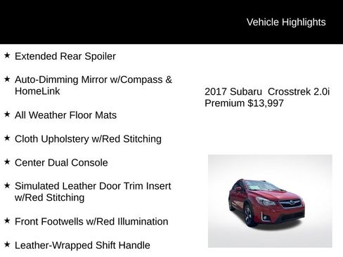 Used 2017 Subaru Crosstrek 2.0i Premium w/ Special Edition image 6