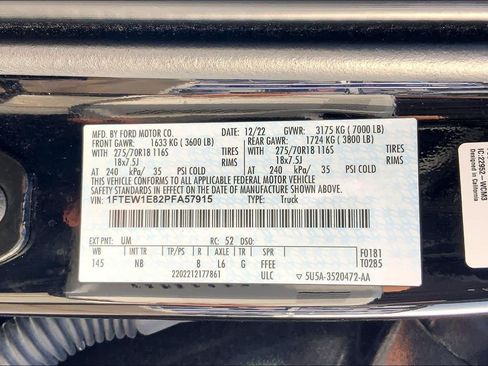 Used 2023 Ford F150 Tremor w/ Equipment Group 402A High AWD/4WD image 37