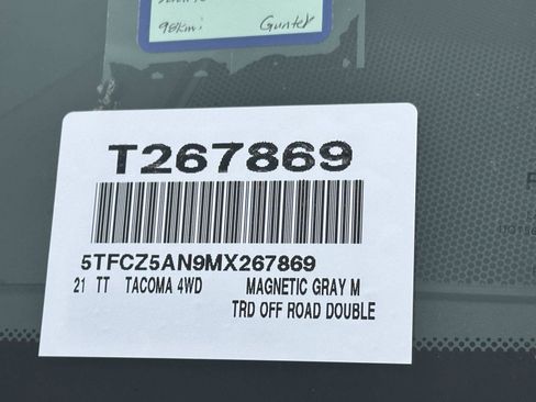 Used 2021 Toyota Tacoma TRD Off-Road AWD/4WD image 14