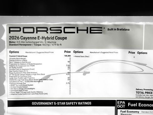 New 2026 Porsche Cayenne E-Hybrid Coupe image 30