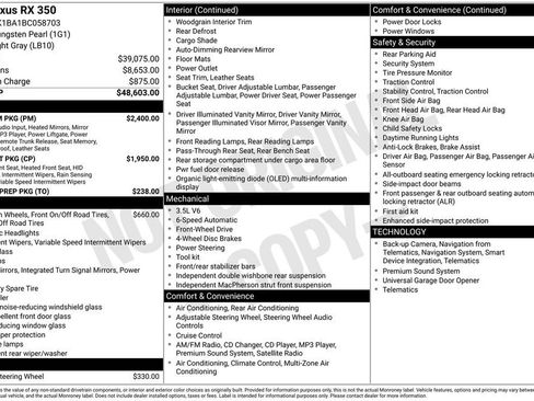 Used 2011 Lexus RX 350 350 w/ Premium Pkg image 4