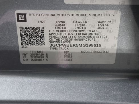 Used 2021 Chevrolet Silverado 1500 Custom w/ LPO, Dark Essentials Package image 38