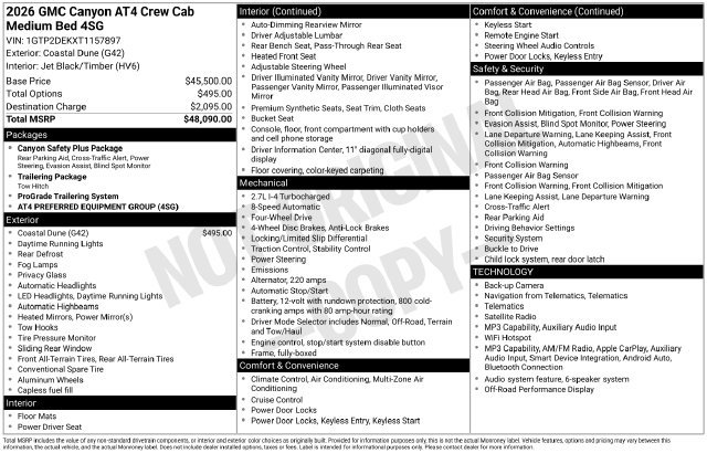 Used 2026 GMC Canyon AT4 AWD/4WD image 34