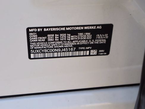 Used 2022 BMW X6 M50i w/ Executive Package AWD/4WD image 30