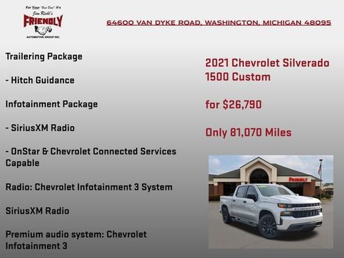 Used 2021 Chevrolet Silverado 1500 Custom AWD/4WD image 25