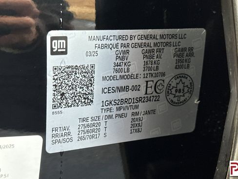 Certified 2025 GMC Yukon Elevation w/ LPO, Floor Liner Package image 38