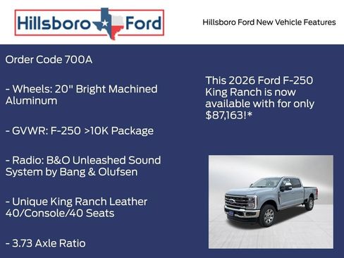 New 2026 Ford F250 King Ranch w/ Chrome Package AWD/4WD image 9