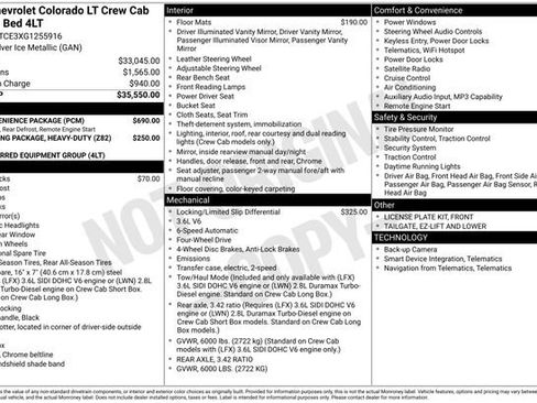 Used 2016 Chevrolet Colorado LT w/ LT Convenience Package AWD/4WD image 27