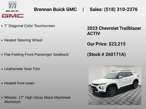 Certified 2023 Chevrolet TrailBlazer ACTIV AWD/4WD image 12