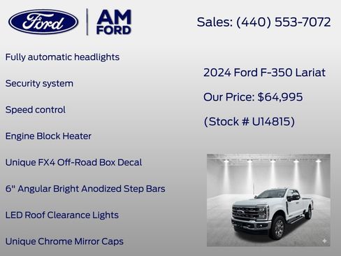 Used 2024 Ford F350 Lariat w/ Chrome Package AWD/4WD image 26