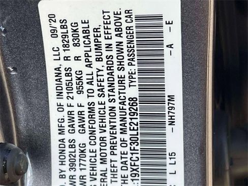 Used 2020 Honda Civic EX image 24