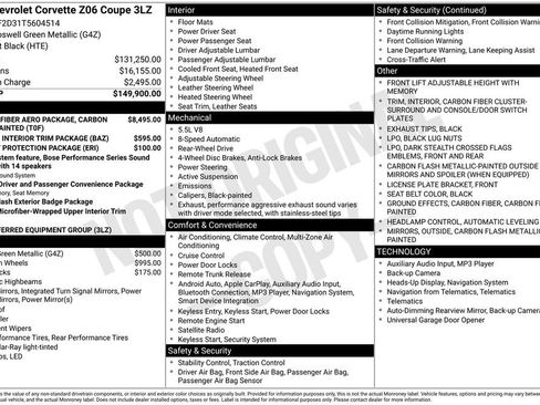 New 2026 Chevrolet Corvette Z06 RWD image 2