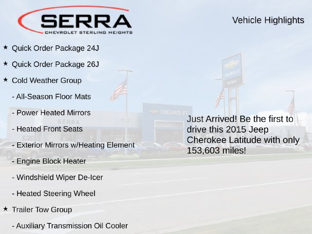 Used 2015 Jeep Cherokee Latitude w/ Cold Weather Group AWD/4WD image 3