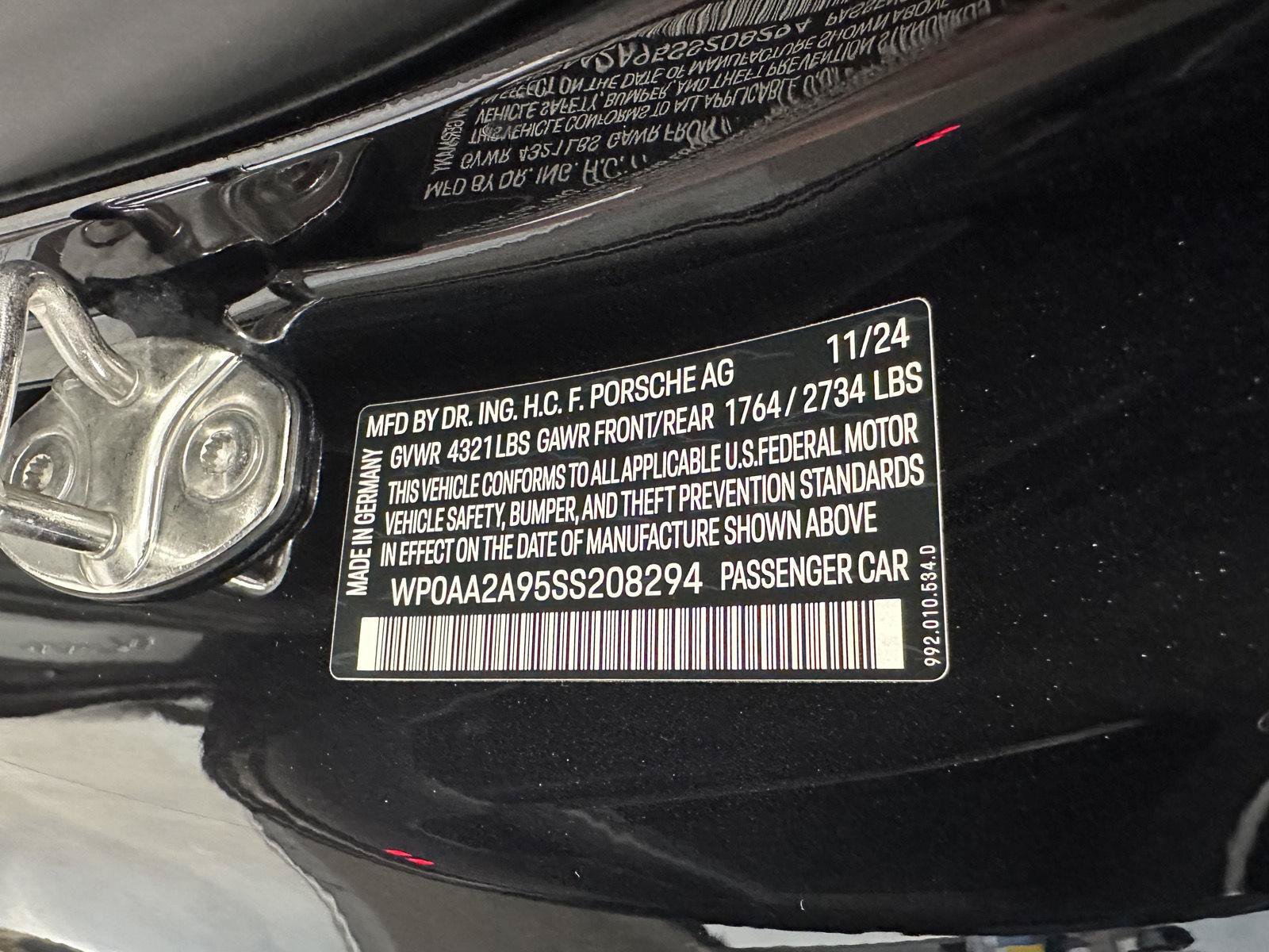 Certified 2025 Porsche 911 Carrera w/ Premium Package RWD image 18