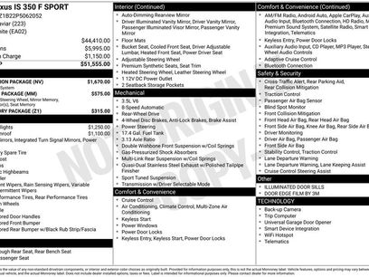 Used 2023 Lexus IS 350 F Sport w/ Navigation Package