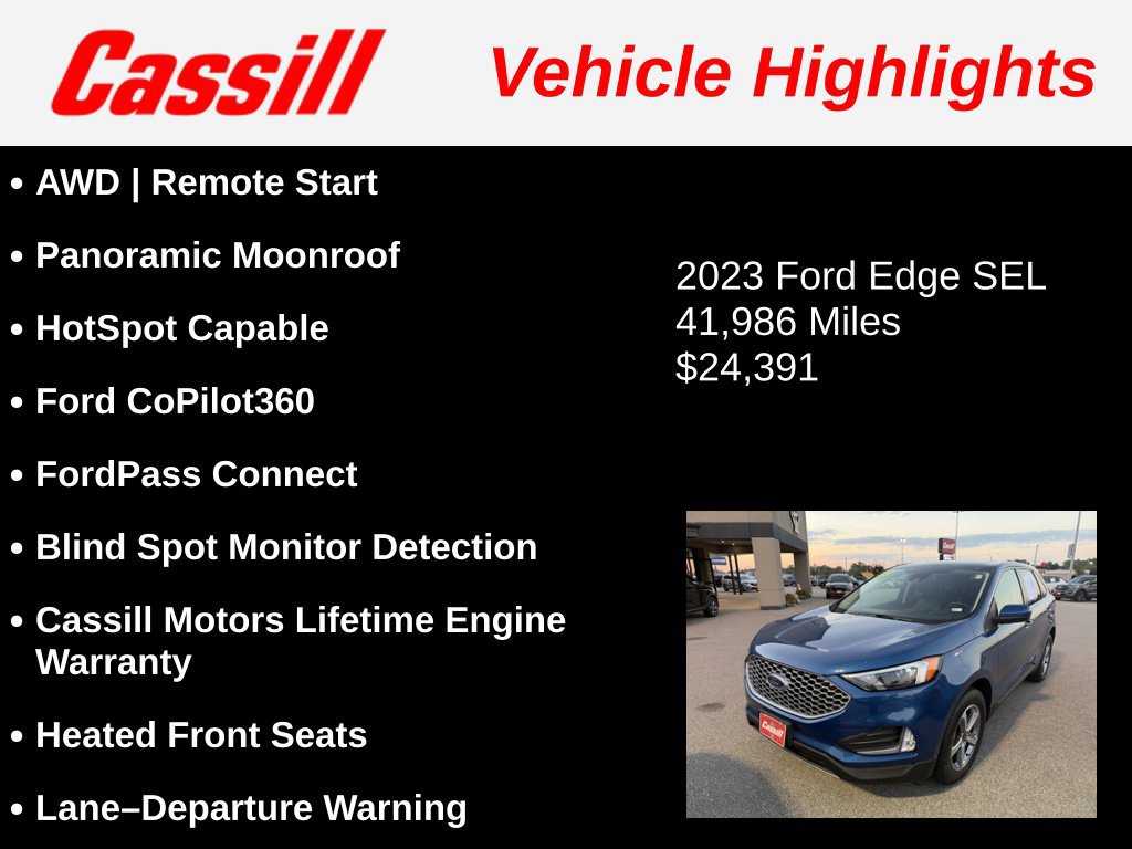Used 2023 Ford Edge SEL w/ Convenience Package AWD/4WD image 3